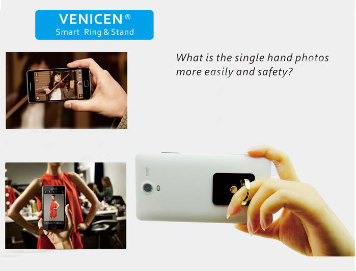 Venicen Universal Sheep Metal Ring Holder Adhesive Stand For Mobile Phone Tablet